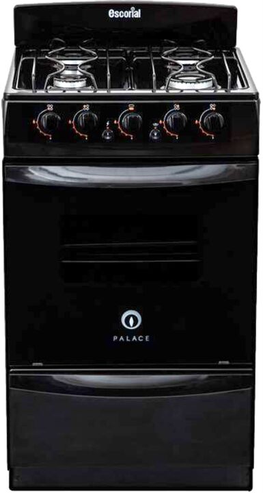 Cocina Escorial Gas Envasado Palace 4 Hornallas Negro - Vista principal