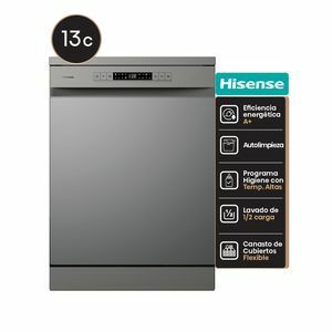LAVAVAJILLAS HISENSE HS622E90S 13 CUB. 8 PROG.PLATA A DISPLAY - 4608843