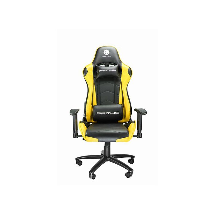 Silla Gamer Primus Thronos 100T Negra y Amarilla - Vista 1
