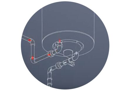 Termotanque Elctrico Caloragua Longvie Cae80 80lts conexion inferior