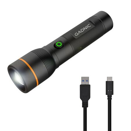 Linterna Led Recargable Gadnic 1600lm Alta Potencia