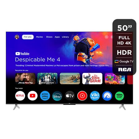 Smart TV RCA C50GL100 50 Pulgadas 4K Google TV Chromecast BT UHD