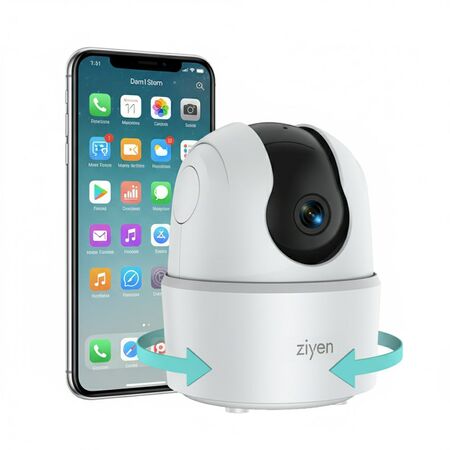 Cámara de Seguridad Interior Ziyen Wifi Vision Nocturna 2mp