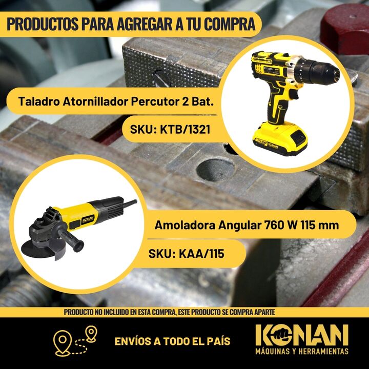 Morsa De Banco Konan de 4'' Con Yunque - Vista 10