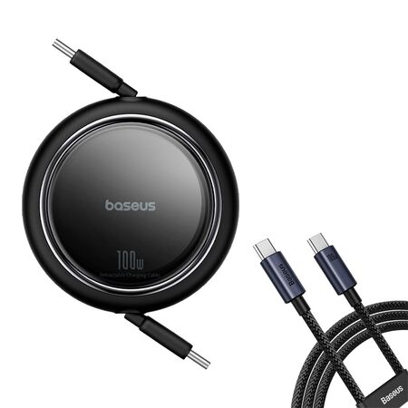 Mini Cable de Carga Retráctil Baseus Tipo-C 1M 100W