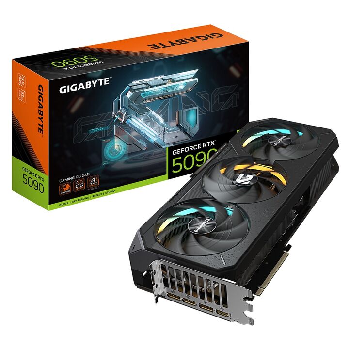 Placa De Video Gigabyte GeForce RTX 5090 GAMING OC 32G - Vista principal