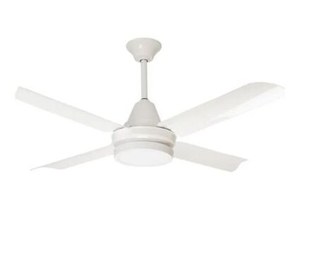 Ventilador de Techo Boher 030113 4P Acero Luz Led Blanco