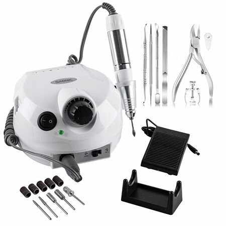 Kit de Manicura Pedicura + Torno Para Uñas Gadnic T202