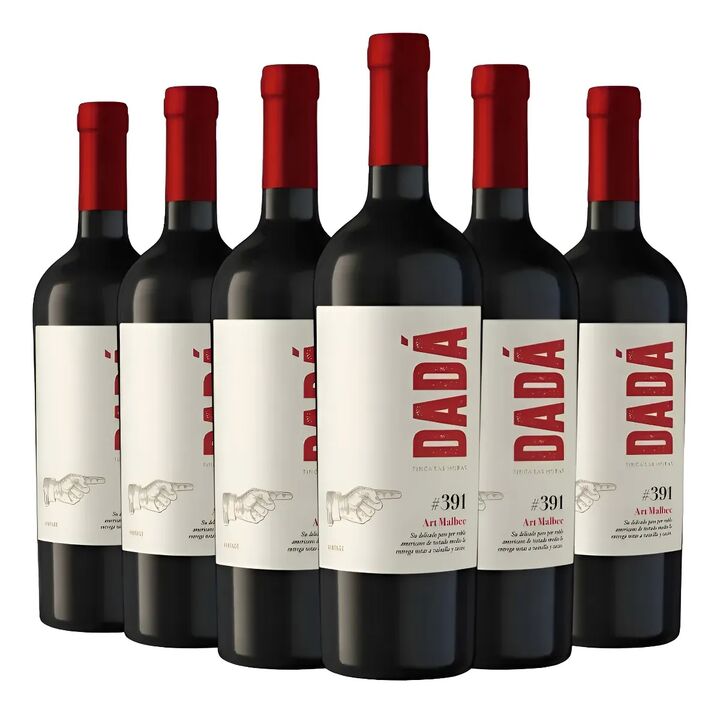 Vino Dada Art Malbec - Pack x 6 - Vista 2