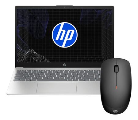 Combo Notebook Hp 15-fd0331la + Mouse Inalambrico 230 Usb Plateado