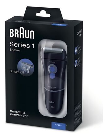 Afeitadora Braun Series 1 130S Lavable Cortapatillas Smartfoil 220V 