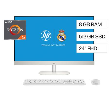 EQUIPO TODO EN UNO HP 24-CR0254LA R5 7520U 8GB 512 SSD 23.8" FHD W11HSL (BP5B9LA#AC8)