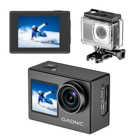 Cámara Deportiva Gadnic 4K Pantalla Dual Conexión inalámbrica