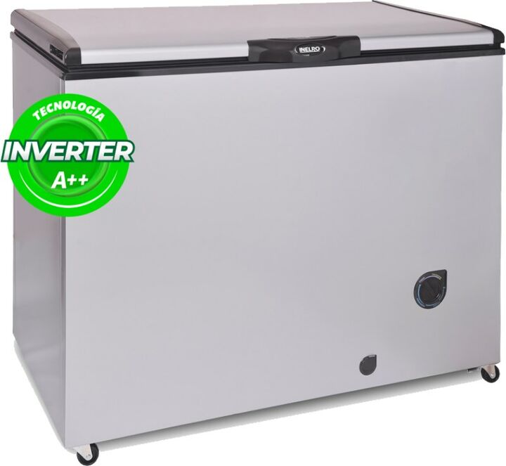 Freezer Inelro Inverter 280L Gris Plata - Vista principal