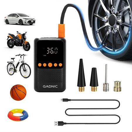 Inflador Inalámbrico Gadnic 12V 4000mAh Compacto