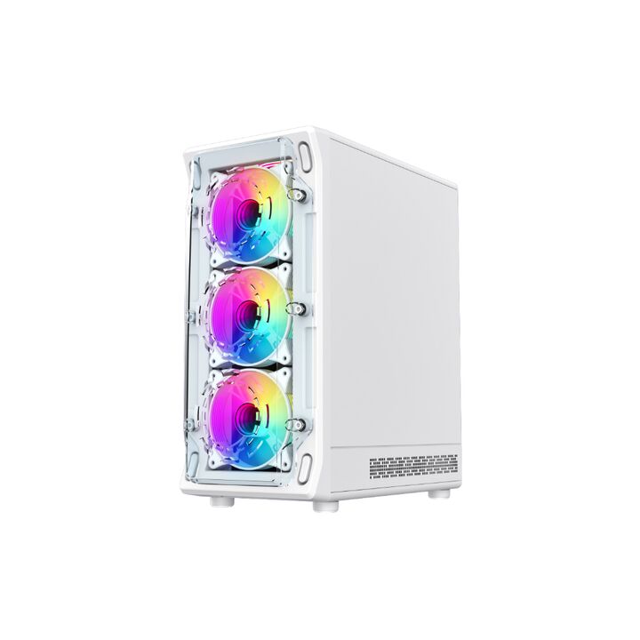 Gabinete Gamemax Starlight 2AW 6FAN ARGB E-ATX Blanco - Vista 1