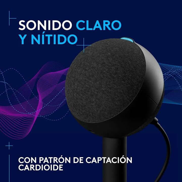 Microfono Logitech G Yeti Orb Condensador Gamer Rgb Usb - Vista 7