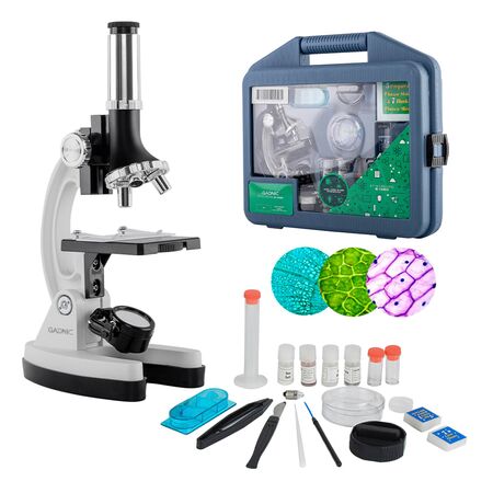 Microscopio Gadnic 1200X Para Niños Kit 28 Piezas