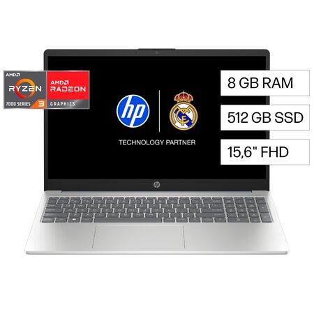 NOTEBOOK HP (15-FC0235LA) R3-7320U 8GB 512GB 15.6 FHD W11HSL (B9TN9LA#AC8)