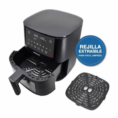 FREIDORA PEABODY PE-AFD420N - SIN ACEITE, NEGRO, 4.2LTS, 1400W, DIGITAL