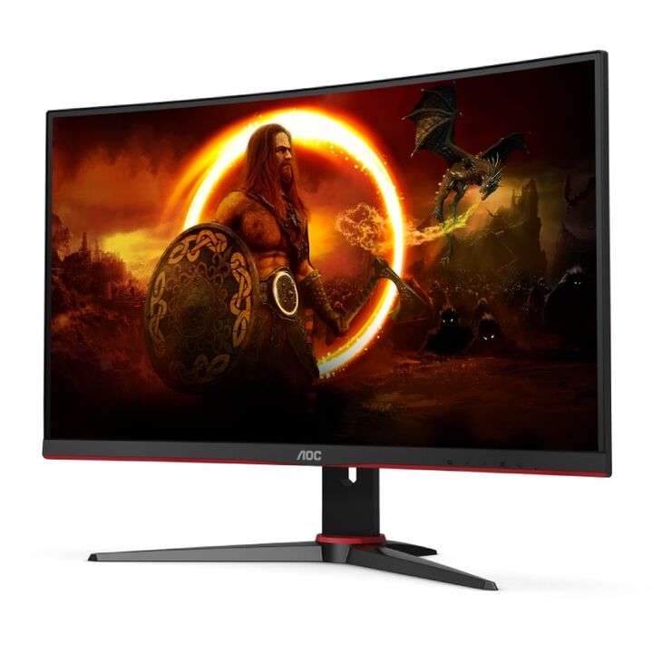 MONITOR GAMER AOC C27G2ZE - LED 27" 240 HZ, NEGRO,CURVO, 1920x1080, 0,5 MS - Vista 3