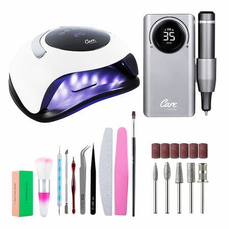 Torno Eléctrico Portatíl + Cabina Para Uñas Gadnic BQ5 Pro