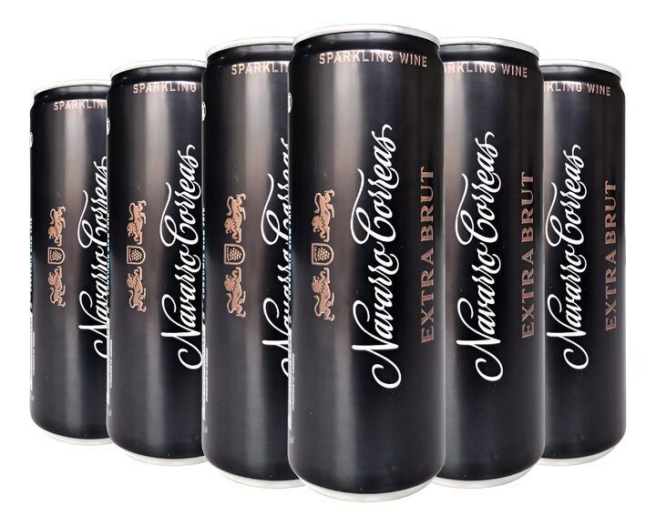 Espumante Navarro Correas Extra Brut Lata - Pack x 24 - Vista 2