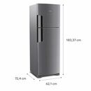 Heladera Top Mount No Frost Whirlpool Wrm42hk 386 Lts Inox - Miniatura 4