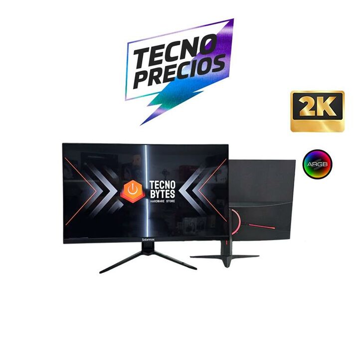 MONITOR 27 SOLARMAX 165HZ 2K 1MS QHD ARGB NEGRO - Vista 1