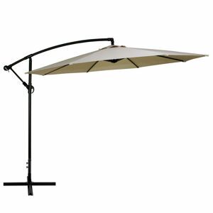 Sombrilla Blanca Gadnic con Base Regulable con Criquet + FPS