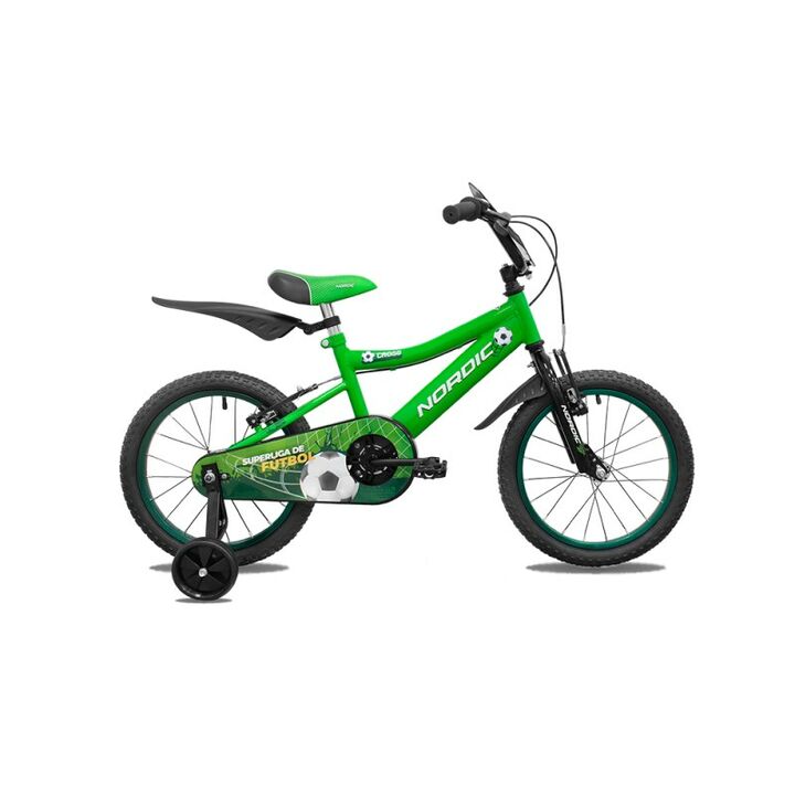 Bicicleta Varon Cross Nordic 17755 R16 Verde - Vista 1