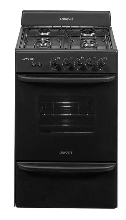 Cocina LONGVIE 12331G multigas grafito 56cm encendido luz A - Vista 2