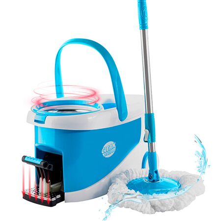 Mopa Gadnic Clean Dream con Balde Escurridor Centrífugo c/ Pedal Lampazo 360°