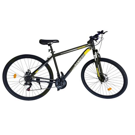 Bicicleta MTB Randers Thunder R29 21V Talle L Negro Amarillo Shimano