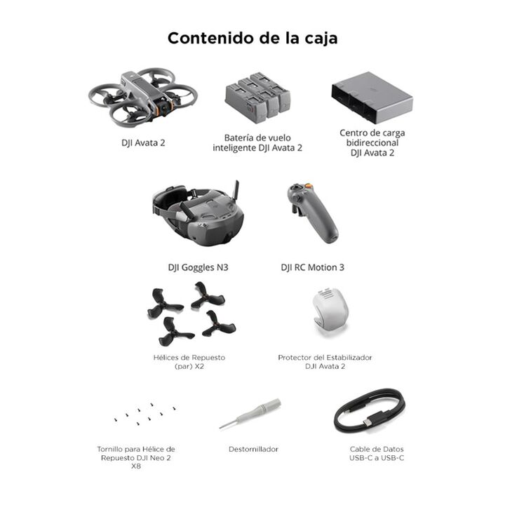 Drone DJI Avata 2 Gafas Goggles N3 Combo Vuela Inteligente - Vista 7