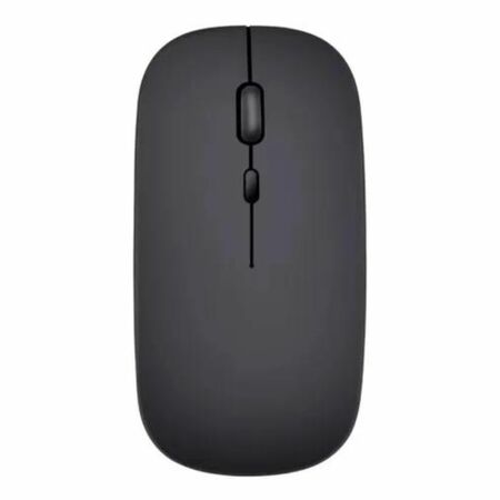 Mouse Inalámbrico Bluetooth Recargable Portatil Negro