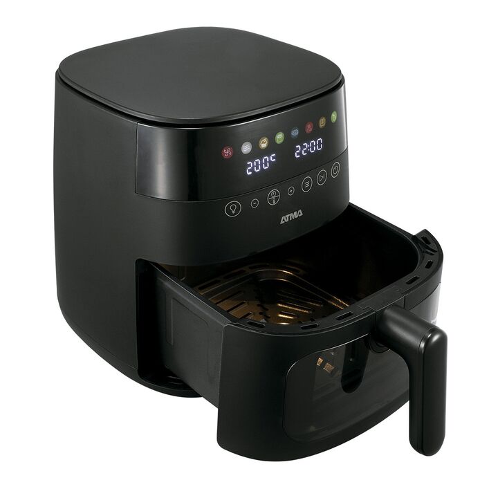 Freidora Sin Aceite ATMA 6LTS Digital Con Visor Negra FR246ABP - Vista 2