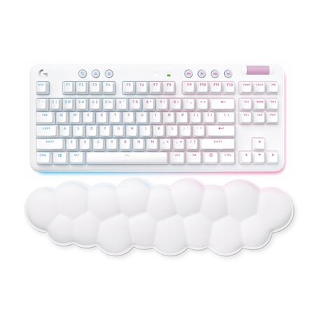 Teclado Logitech G715 Aurora White Mech  RGB Wifi 920-010453
