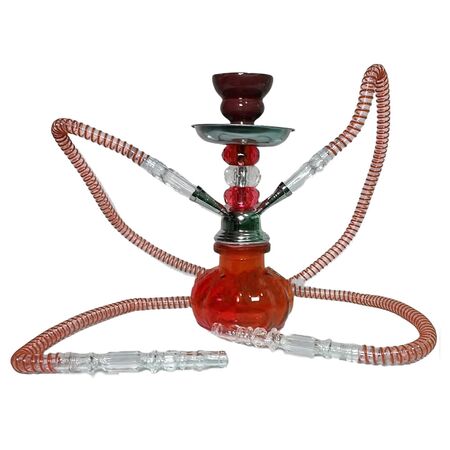 Pipa De Agua Gadnic Narguile Dos Mangueras Hookah Shisha (Rojo)