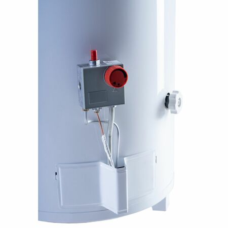 Termotanque Sherman 50 Litros Apoyar Conexion superior Gas Fabrica Rheem