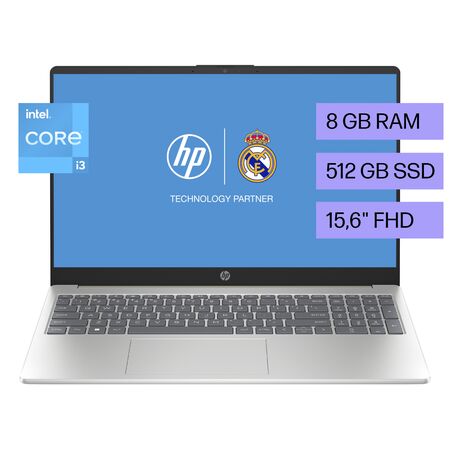 NOTEBOOK HP (15-FD0238LA) i3-N305 8GB 512GB 15.6 FHD W11HSL (BM7S6LA#AC8)
