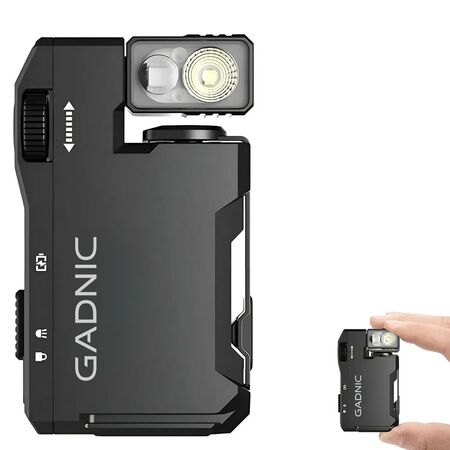 Linterna Recargable Gadnic CS Q001 Compacta RGB 6500K 2W USB C Clip