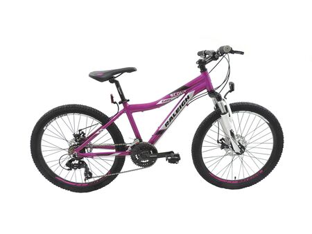 Bicicleta Raleigh Scout D - Violeta- Frenos a discos mecanicos - 21Vel. - Cuadro de aluminio - Rodado 24"