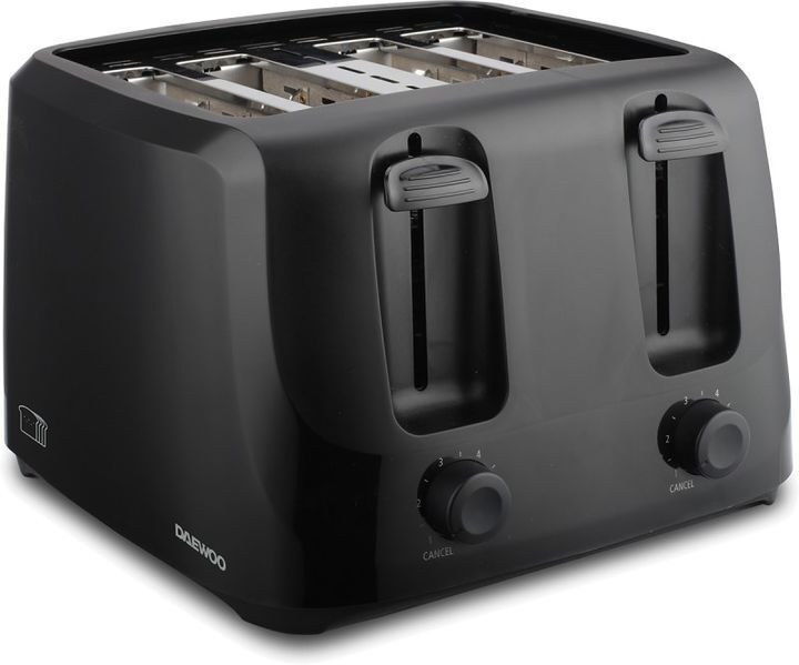 Tostadora Electrica Daewoo TO8221B 4 Ranuras Negra - Vista principal