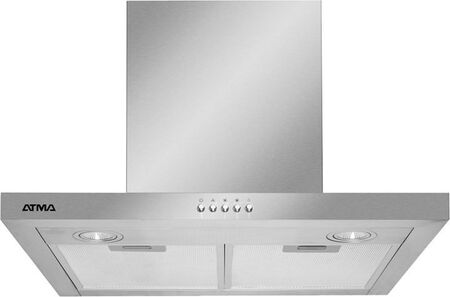 Campana Extractora Pared Atma Cca060X 60Cm Ix