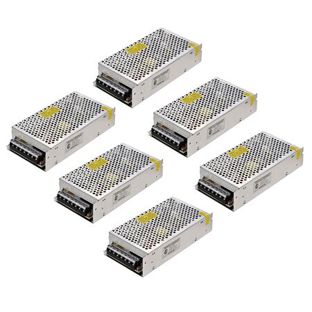 Fuente Switching 12v 10a Regulada Proteccion Tira Led Cctv x 6 Unidades