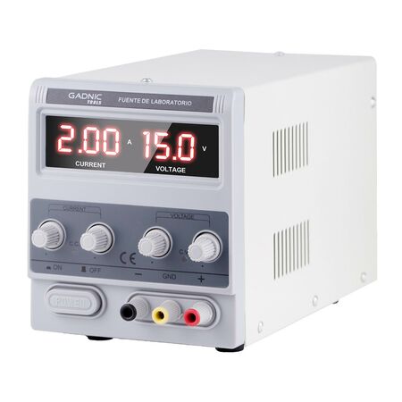 Fuente De Alimentación Gadnic 305D Potente 30V 5 Amps Laboratorio