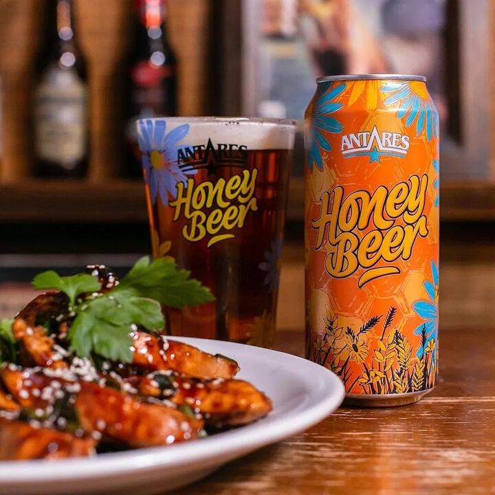 Cerveza Artesanal Antares Honey Lata x 6 - Vista 3