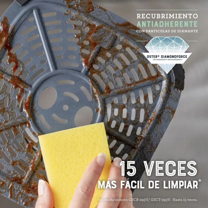 Freidora De Aire Digital Oster CKSTAF75WDSSF Con Ventana - Vista 8