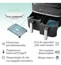 Freidora De Aire Oster CKSTAF7MCDDF Airfryer Dual Diamondforce 6 Funciones - Miniatura 7